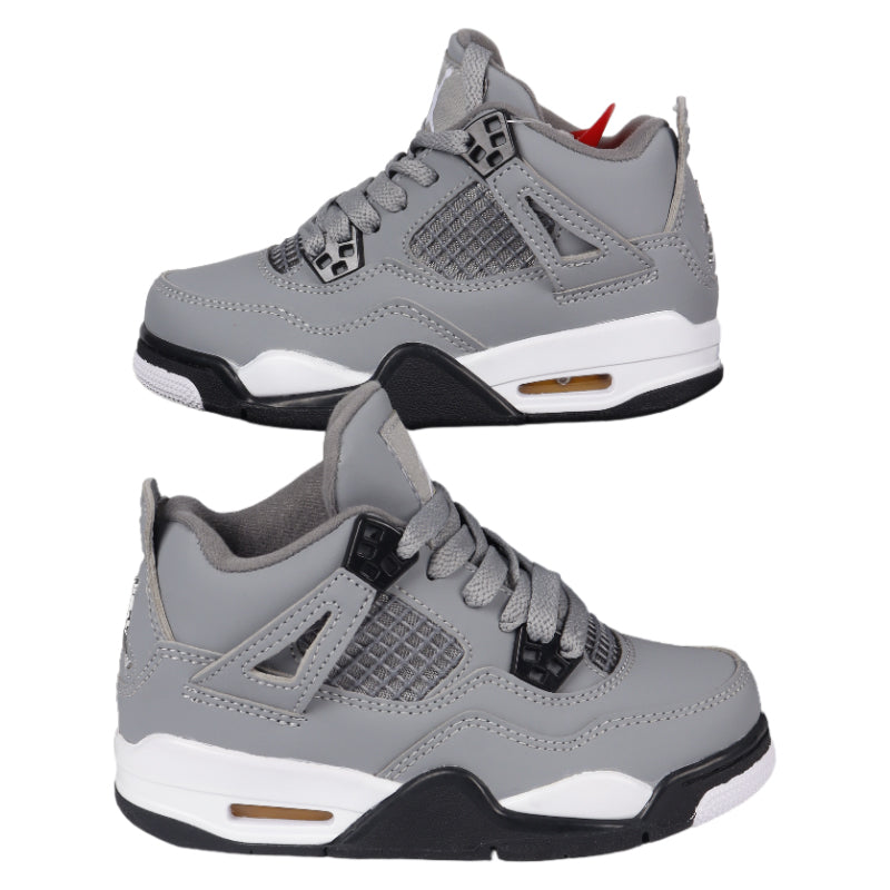Lancement exclusif de la Air Jordan 4 rétro pour enfants, pointures 25 à 35, déclinée en de nombreux coloris et combinaisons de semelles.