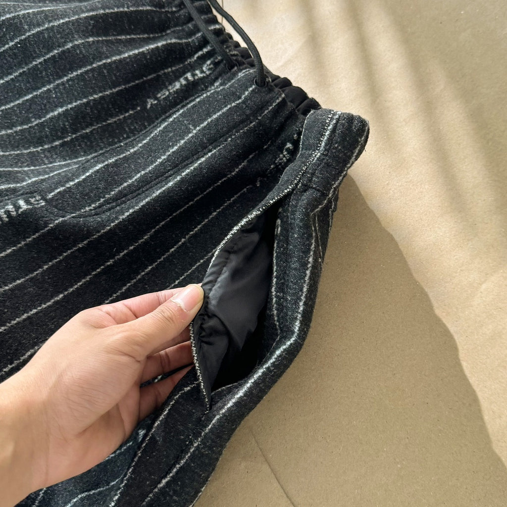 Pantalon réplique haut de gamme STU27# [⚠️Aucun retour ni échange après retrait de l'étiquette antivol] Veste à capuche rayée en laine