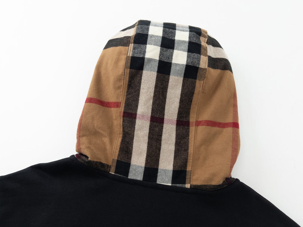 [Version Haute Qualité] Sweat à capuche zippé BBR à carreaux en mélange de coton [Meille