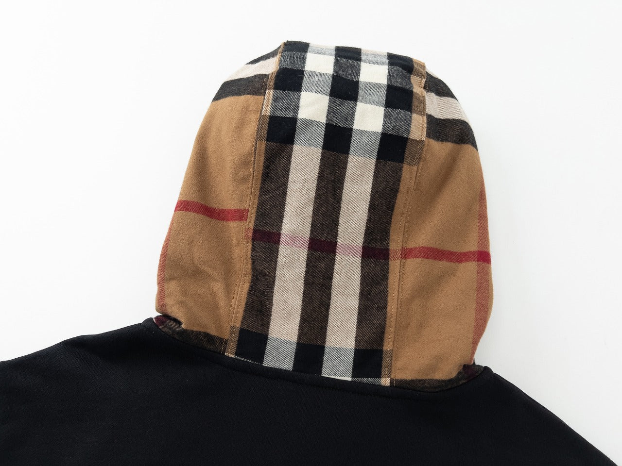 [Version Haute Qualité] Sweat à capuche zippé BBR à carreaux en mélange de coton [Meille