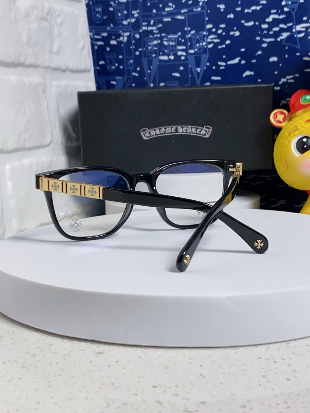 Chrome Hearts 2025 Nouvelles montures de lunettes rétro artistiques pour femmes, sans correction, adaptables